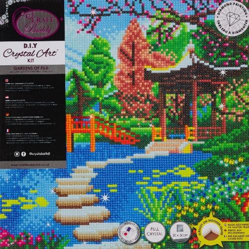 box packaging of Gardens of Fuji Crystal Art canvas kit