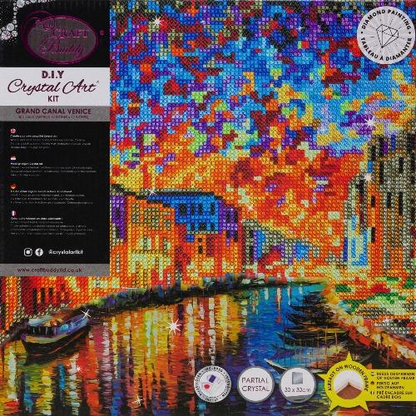 Grand Canal Venice Crystal Art canvas kit packaging