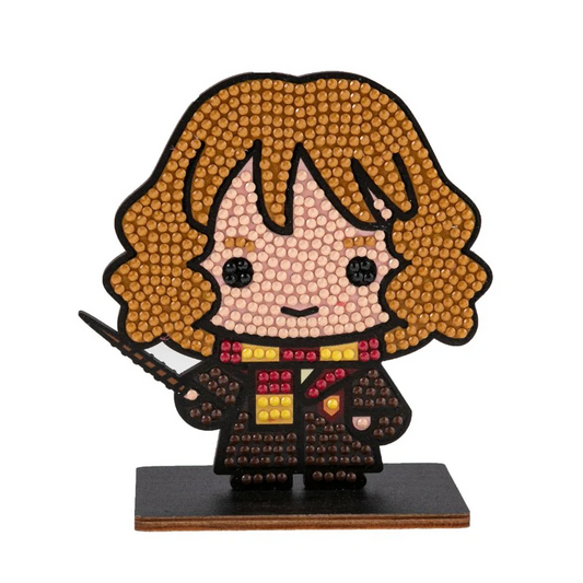 completed Craft Buddy Hermione Granger Crystal Art Buddy figure