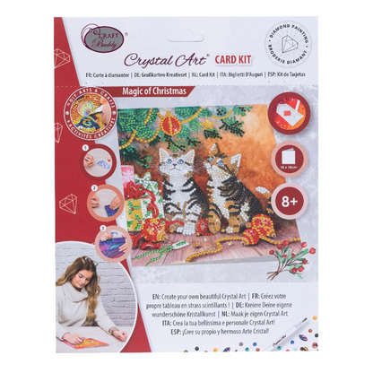 Magic of Christmas Crystal Art Greetings Card kit packaging