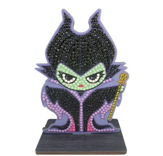 completed Maleficent Craft Buddy Crystal Art Buddy figure