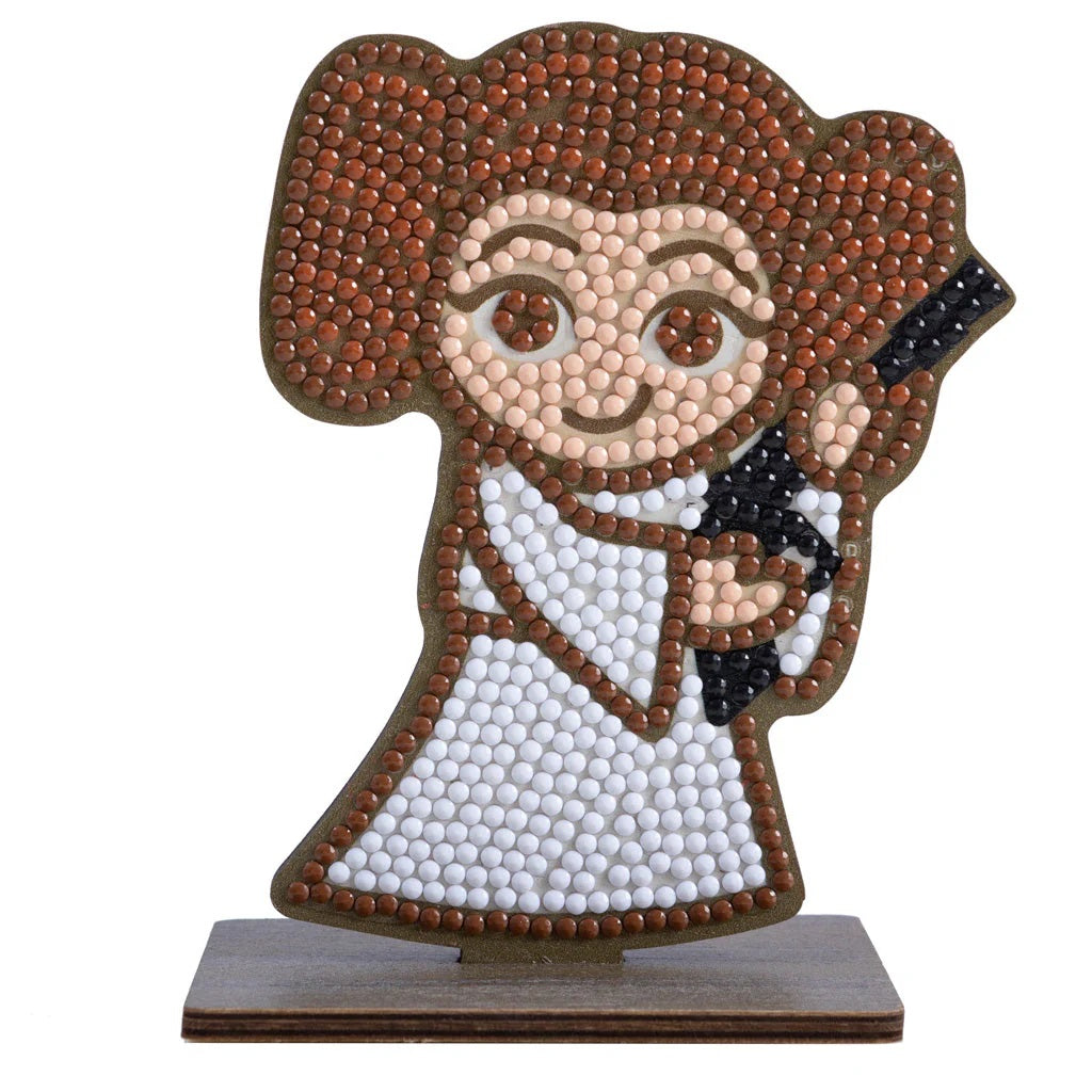 completed Craft Buddy Princess Leia Crystal Art Buddy figure