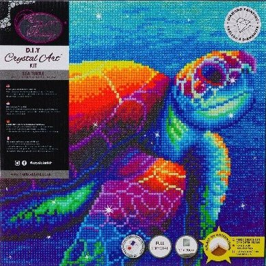 Rachel Froud Sea Turtle Crystal Art Canvas Kit Packaging