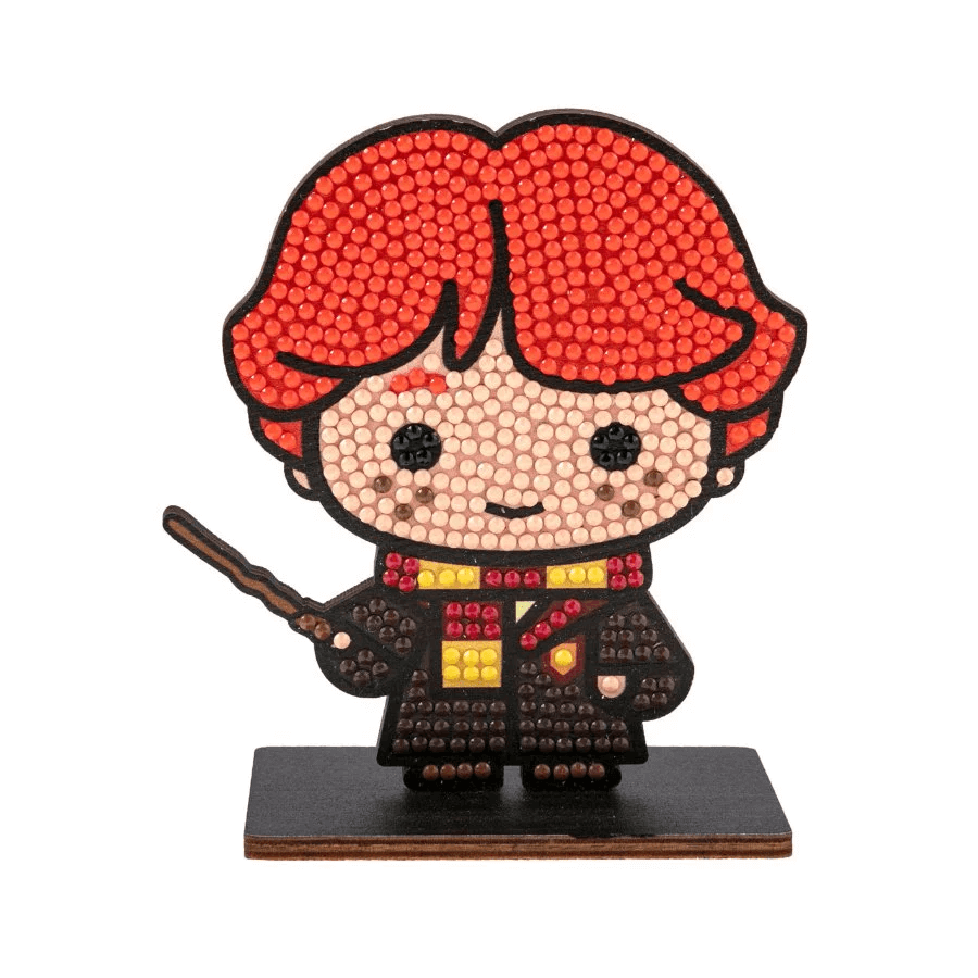 completed Craft Buddy Ron Weasley Crystal Art Buddy figure