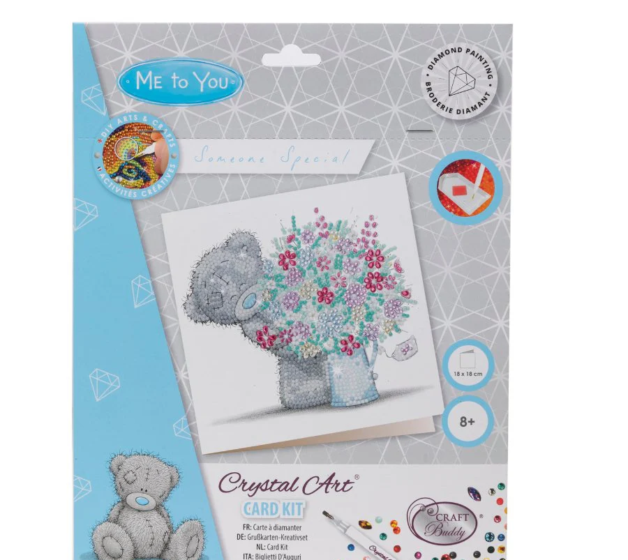 Someone Special Tatty Teddy Crystal Art Greetings Card kit packaging