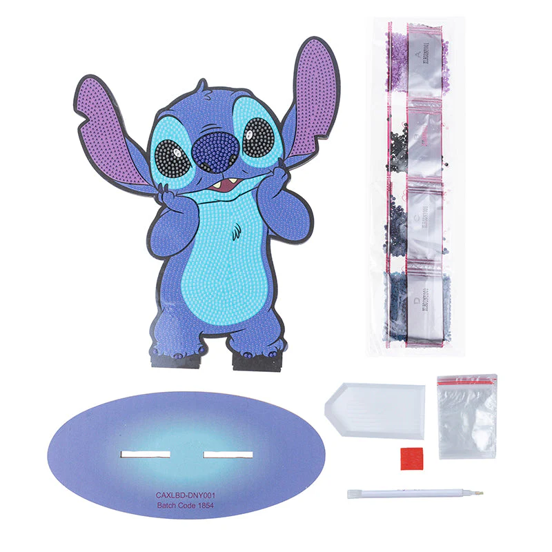 Stitch Crystal Art Buddy XL figure kit contents